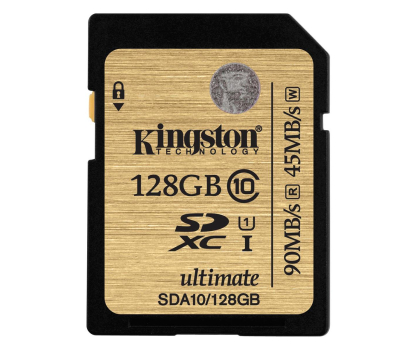 Karta pamięci KINGSTON SDXC 128GB CLASS 10 UHS -I Ultimate Flash Card (SDA10/128GB)